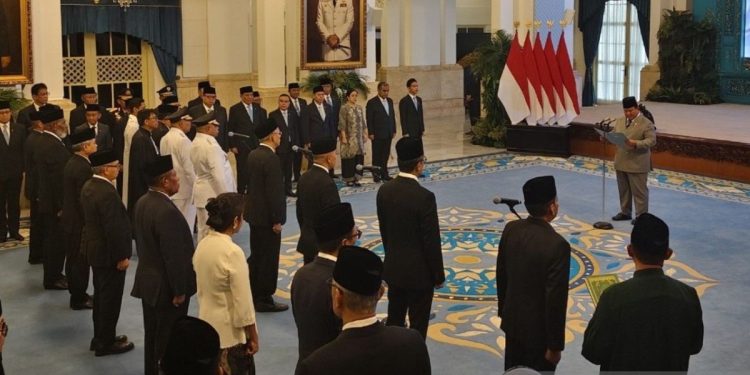 Daftar 25 pejabat dan 10 Dubes dilantik Prabowo Oktober 2025
